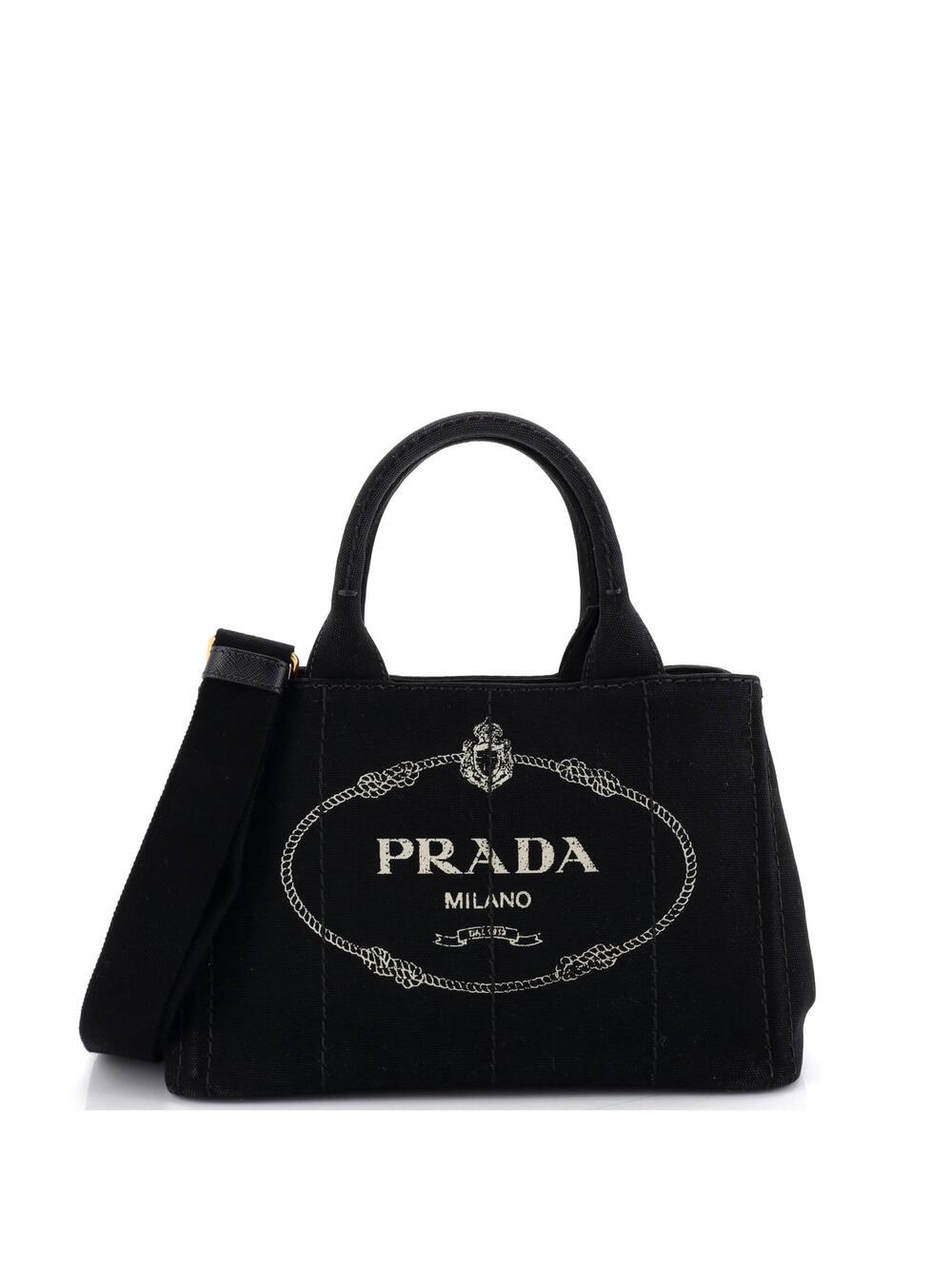 Prada Canapa Convertible Tote Canvas #266150P96B